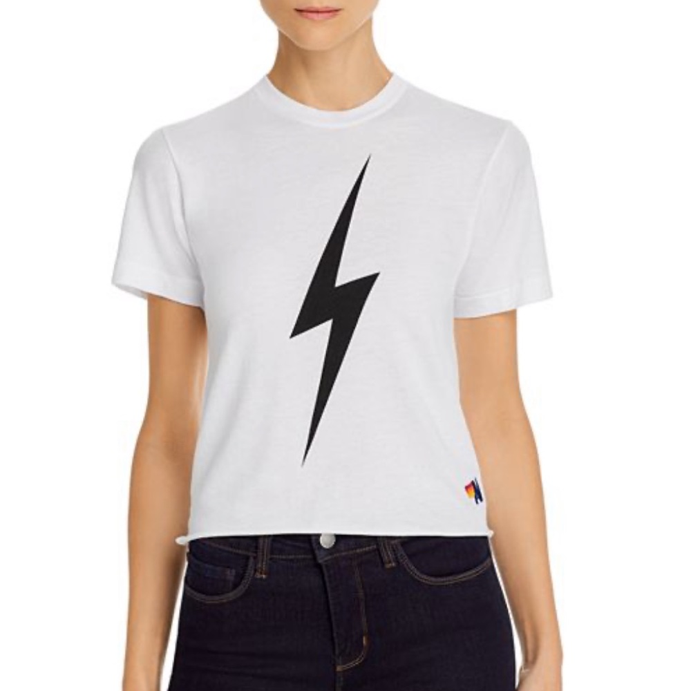 Aviator Nation Lightning Bolt Boyfriend Tee
